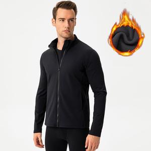 Custom Winter <strong>Thermal</strong> Running Jacket for <strong>Men</strong> <strong>Thermal</strong> Fleece Gym Jacket Track <strong>Top</strong> Yoga Gym Training Jacket - Product Image 5