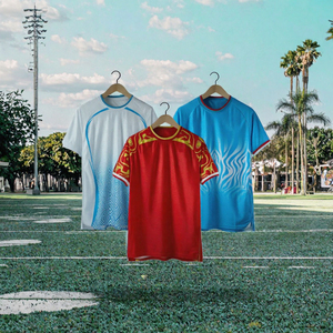 Camiseta de Fútbol Personalizada 2026 con Nombre de Equipo, Manga Corta, Transpirable, Antibacteriana, 100% Poliéster, para Hombre Adulto, 220g, Congo Les - Product Image 2