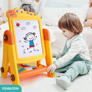 BGL 2-in-1 lukisan anak-anak papan Puzzle permainan meja berdiri dengan mainan gambar plastik - Product Image 5