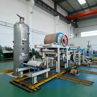 Ligne de production de papier toilette entièrement automatique, capacité quotidienne de 1 tonne, machine à fabriquer du papier ménager