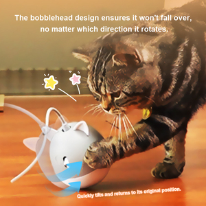 Cute Smart Automatic Interactive Eco-Friendly Rechargeable Luxury Plastic Tumbler <b>Ball</b> Toy Wobble Infrared Teaser Wand - Product Image 2