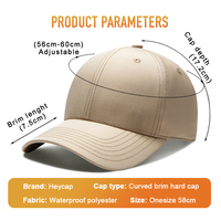 Casquettes Gorpcore ajustables à 6 panneaux, compatibles grandes têtes (62-65cm), avec broderie professionnelle et refroidissement actif PCM, 25 pièces, faible MOQ, en stock