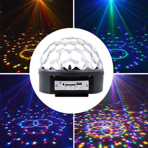 Điều khiển từ xa với âm nhạc đèn 9 màu Đảng LED Đèn xoay pha lê huyền diệu Disco Bóng Đèn DJ - Product Image 4