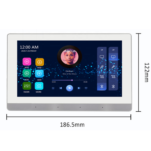 2023 New Arrive Smart Home in Wall Amplifier WIFI 5G Bluetooth Mixer Amplifier 8*25W