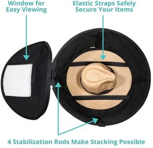 Échantillon Gratuit : Boîte de Rangement pour Chapeaux, Jouets en Peluche, Conteneur Rond Empilable Pop-up, Boîtes de Voyage pour Chapeaux pour Femmes - Product Image 5