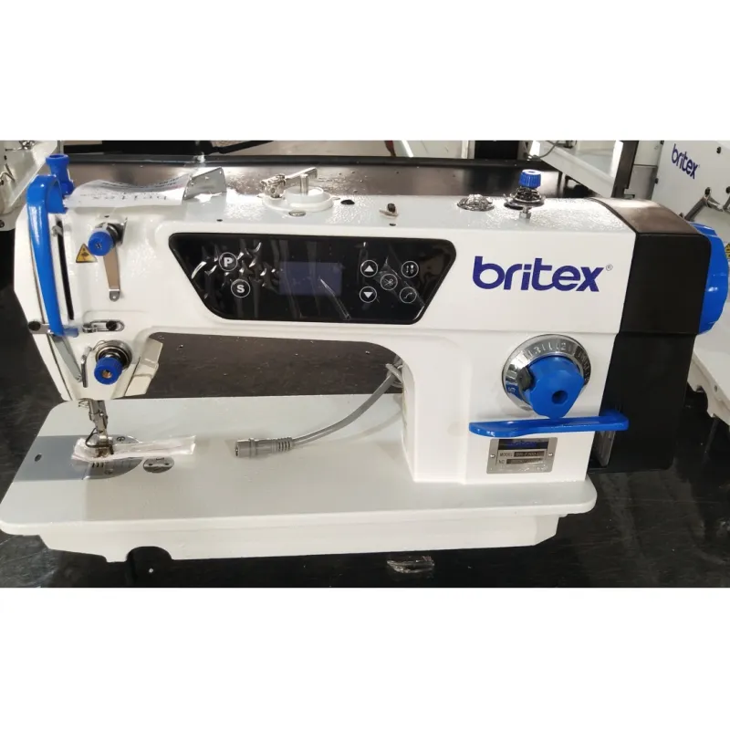 Otomatik düzeltici Britex BR-7300-D2 doğrudan sürücü lockstitch makinesi dikiş düz endüstriyel DİKİŞ MAKİNESİ