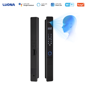 6 Ways Unlock Smart Security Lock Binocular 3D Face Palm Vein Fingerprint Password Card Mechanical Key IP Waterproof <strong>Door</strong> Lock - Product Image 1
