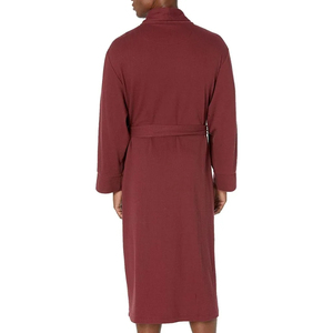 Peignoir de bain sportif décontracté en coton éponge de soie et bambou à manches longues pour hommes, grande taille, avec logo personnalisé, peignoirs thermiques personnalisés - Product Image 5