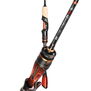 Canna da Pesca Histar Solomon II 81g Ultra Leggera con Impugnatura in Sughero AA, Anelli DKK SIC, Alta Sensibilità, in Carbonio Integrale per Spinning o Casting - Product Image 4