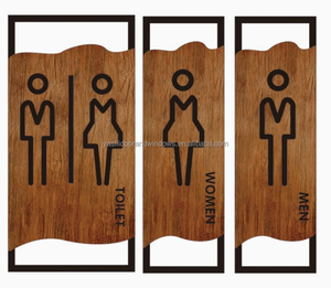 <span class=keywords><strong>Plaque</strong></span> de <span class=keywords><strong>porte</strong></span> de toilettes unisexe en acrylique moderne, auto-adhésive, longue durée, garantie 2 ans, en stock aux États-Unis, livraison gratuite - Product Image 4