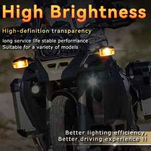 ไฟเลี้ยวหน้ารถมอเตอร์ไซค์แบบ LED ขายส่ง ไฟท้ายสีเหลืองอำพัน ระบบไฟกันน้ำ อุปกรณ์เสริม - Product Image 6
