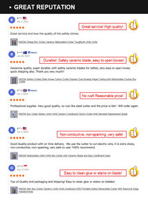 Couteau utilitaire MIDDIA <span class=keywords><strong>Toughbuilt</strong></span> avec manche en PP Coupe-céramique rétractable bon marché - Product Image 6