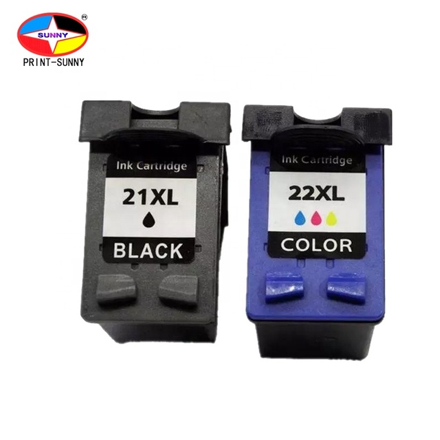 Factory Price 21XL Black 22XL Color 21 22 for HP21 Remanufactured Inkjet Ink Cartridge for HP Deskjet 3940 3920 2280 Printer