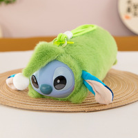 Tempat Pensil Boneka Stitch Tidur, Mainan Boneka Terbang, Tas Penyimpanan Makeup Sekolah untuk Siswa, Tas Pensil Lucu