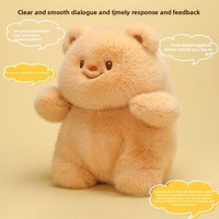 Peluche AI Ourson Cœur avec Fonction Enregistrement, Rembourrage Coton PP - Cadeau Idéal Saint-Valentin et Fête de Qixi pour 14 ans et plus