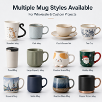 Taza de gres OEM con esmalte mate salpicado, logo en relieve, a prueba de fugas, apta para lavavajillas, estilo bohemio, venta al por menor de fábrica/boutique, café