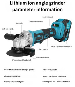 Multi-Functional Two-Piece Electric <b>Tools</b> <b>Set</b> Hard Case OEM Cordless Lithium Drill Rechargeable Angle Grinder - Product Image 2