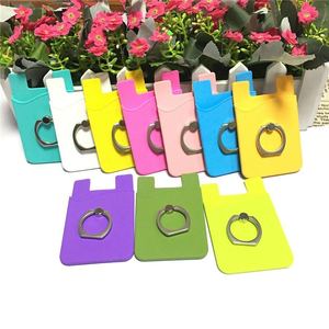 Vente en gros de porte-cartes de téléphone personnalisés <span class=keywords><strong>pas</strong></span> chers, portefeuille pour téléphone portable, porte-cartes en silicone - Product Image 6