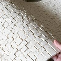 Panel Batu Lunak Fleksibel Interior Batu Buatan, Lapisan Dinding Batu Budaya Romawi, Permukaan Batu Bulat Artistik