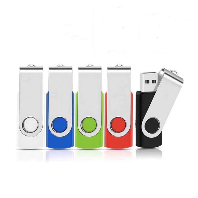 High-speed USB Flash Drive Metal Plastic Rotating Engraved logo 128MB-128GB Bidding Advertising Exhibition Gift USB Drive