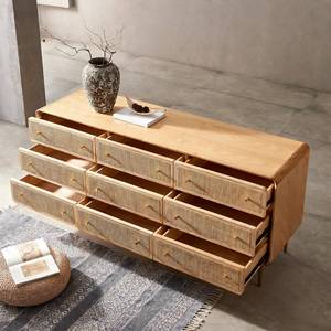 Commode en <span class=keywords><strong>bois</strong></span> massif de style Wabi-sabi, buffet de couleur <span class=keywords><strong>bois</strong></span>, armoire de rangement à tiroirs - Product Image 4