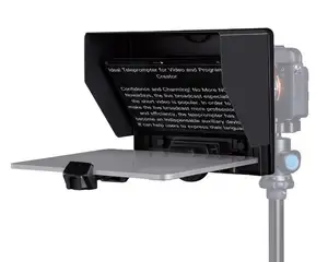 Feelworld TP10 Ondersteunt Smartphone Tablet Wordt Gevraagd Smartphone Dslr 10 "Draagbare Vouwen Teleprompter Voor Tv Broadcast Apparatuur