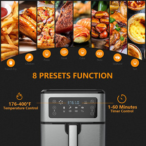 <span class=keywords><strong>Freidora</strong></span> <span class=keywords><strong>de</strong></span> cocina OEM personalizada <span class=keywords><strong>de</strong></span> 1700W, 16 menús, cesta interior desmontable <span class=keywords><strong>de</strong></span> 5,5 <span class=keywords><strong>litros</strong></span>, <span class=keywords><strong>freidora</strong></span> <span class=keywords><strong>de</strong></span> <span class=keywords><strong>aire</strong></span> eléctrica antiadherente Digital <span class=keywords><strong>de</strong></span> amplio voltaje - Product Image 4