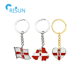 Porte-clés personnalisé souvenir de l'<span class=keywords><strong>Irlande</strong></span> du Nord, carte du drapeau de Belfast, Royaume-Uni, porte-clés personnalisé <span class=keywords><strong>Irlande</strong></span> du Nord - Product Image 5