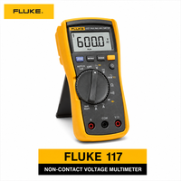   Multimètre numérique 117 True RMS avec détection de tension sans contact, protection IP42, homologation 600V, alimentation par piles, standard