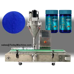Automatic Auger Fill Milk Coffee Flour Spice Cocoa Powder Bottle Jar Can Filling Machine