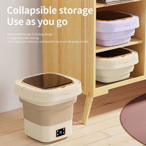 <b>Portable</b> <b>Mini</b> Folding Electric Foldable Tub Laundry Washer <b>Washing</b> <b>Machine</b> With Spin Dry - Product Image 6