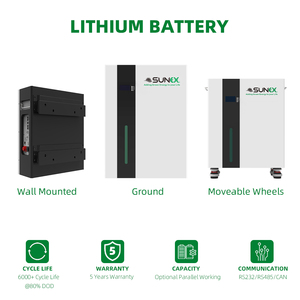 UAE在庫 SUNEX 5kWh 10kWh 15kWh 20kWh 25kWh 30kWh リチウム電池 <span class=keywords><strong>48V</strong></span> 600Ah <span class=keywords><strong>500Ah</strong></span> 400Ah 300Ah 200Ah 100Ah 太陽光発電システム用 - Product Image 2