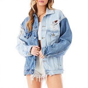 Ventes en gros de vestes en jean pour femmes, vêtements de mode vintage de qualité supérieure, fabrication de vestes en jean avec marquage personnalisé, services OEM - Product Image 1