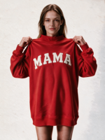 Sweat-shirt à col montant pour femmes, longueur allongée, logo brodé personnalisé, coupe ample, décontracté