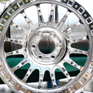 Rines Forjados Beadlock 18x9 20x9 6x135 6x139.7 6x165.1 con Acabado Pulido y Cepillado Personalizado para Nissan Ford F150 Chevy GMC Estilo KMC - Product Image 4