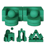 Maßgefertigtes Modulares Schaumstoff-Kindersofa, Wandelbares Wohnzimmer-Sofa, Rahmenlos, 8-teilig, Modern, Verstellbar, Rückenlehnenlos, ab 2 Jahren