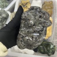 Modelo Femenino de Resina con Cristales Naturales, Busto Femenino, Modelo de Cuerpo Sexy, Estatua Desnuda, Figura Decorativa de Piedra de Cuarzo