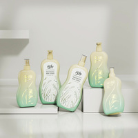 Bouteilles vides en plastique PE de luxe pour gel douche, lotion, shampoing, après-shampoing, avec pompe à lotion 150ml/250ml, pour visage et faux cils