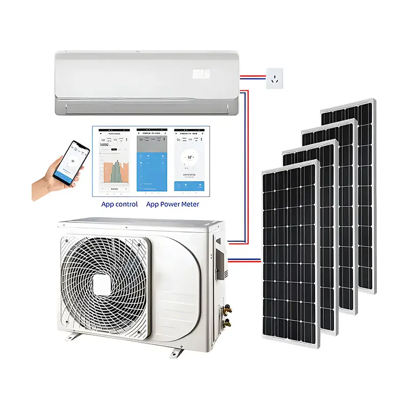 Solar Klimaanlage Wand Split Klimaanlage Solar AC DC Hybrid Klimaanlage für zu Hause