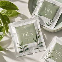 Individuell Bedruckte Logo 3-Seitig Versiegelte Kleine Teebeutel-Umschläge Verpackungsbeutel für Teebeutel Probenbeutel