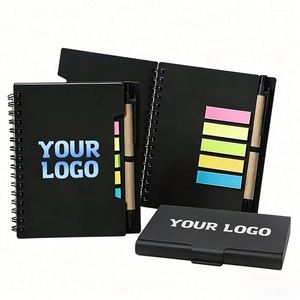 Libretas de Papel Kraft al por Mayor con Bolígrafo, Notas Adhesivas, Logotipo Personalizado para Regalos Promocionales Empresariales - Product Image 1
