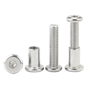Écrous à douille hexagonale en acier inoxydable poli galvanisé, écrous cylindriques zingués à fond frais pour l'exploitation minière et le traitement de l'eau - Product Image 1