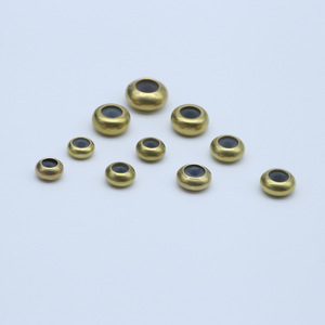 Perles en cuivre pour la création de bijoux DIY, 97 modèles de perles plates sphériques de positionnement - Product Image 4