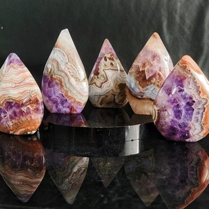 Mới đến bán buôn tại nhà máy sản xuất giá: Tự nhiên thạch anh tím Tràm (multilayered) Tự Do hình thức ngọn lửa trang trí, khoảng 7-9 cái/kg - Product Image 5