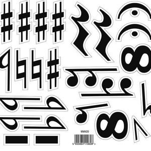 Musik tafel und Notizen Magnetisches Briefpapier, pädagogisches magnetisches Musik symbol Spielzeug mit Magneten - Product Image 3