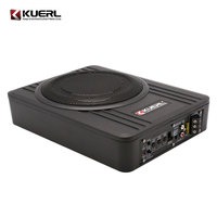 Caisson de basses actif pour voiture 12V ultra-épais, vente chaude, haut-parleur DJ, caisson de basses audio pour voiture, siège inférieur, caisson de basses ultra-fin