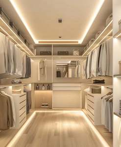 ที่วางแขนเสื้อแบบปรับแต่งได้สำหรับตู้เสื้อผ้าห้องนอนดีไซน์เฟอร์นิเจอร์จากประเทศจีน - Product Image 2