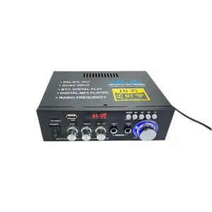 Kopen Mini Karaoke Home Autoradio Subwoofer Bass Klasse D 2 Kanaals Power Audio Versterkers Met Usb & Mixer