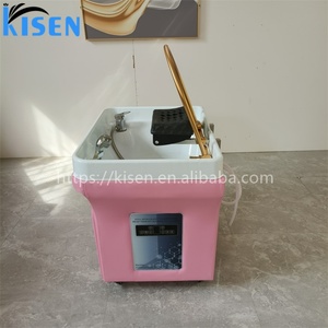 Kisen Modern Shampoo Hair Salon Washing Chair Portable Shampoo Sink with Water Circulation and Steamer Cream for Nail Salon - Product Image 5