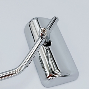 Nuovi Specchietti Retrovisori Moto JP Motor Rettangolari in Lega di Alluminio Convessi Argento di Alta Qualità per Retrofit <span class=keywords><strong>Hal</strong></span> Davis - Product Image 2